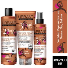 URBAN Care Bond Plex Restore Şampuan 350 ml - Saç Kremi 200 ml - Saç Sütü 200 ml 3'lü SET