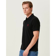 Ami Paris Ami Organik Pamuk De Coeur Polo T-Shirt