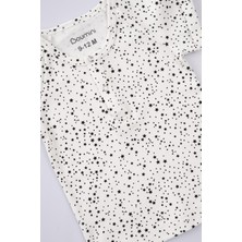 Boumini Bebek Çocuk Kısa Kollu Tişört Yıldız Tozu Beyaz