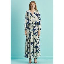 Guitar Kloş Çok Renkli Saten Etek