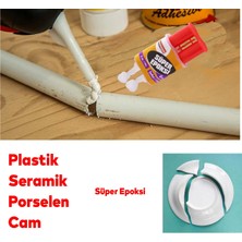 Badem10 Güçlü Genel Amaçlı Epoksi Yapıştırıcı Metal Plastik Seramik Cam Yapıştırıcı 6 ml Hızlı Kuruyan