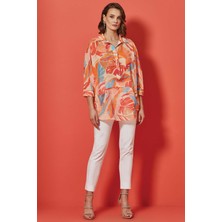 Guitar Erkek Yaka Çok Renkli Vual Gömlek