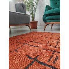 Saten Halı Iskandinav Desenli Şönil Kilim Kaydırmaz Dokuma Pamuk Taban Salon Oturma Odası Mutfak