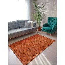 Saten Halı Iskandinav Desenli Şönil Kilim Kaydırmaz Dokuma Pamuk Taban Salon Oturma Odası Mutfak