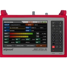 Alpsat Satfinder AS07STCA-4K Dvb Sinyal Analizörü