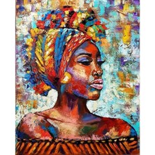 Afrikalı Güzel 9 Kasnaklı Sayılarla Boyama Seti