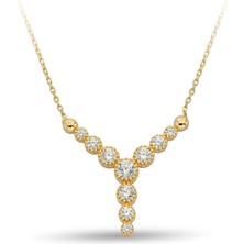 ÇGK KUYUMCULUK Altın Taşlı Kolye KLYCGK137