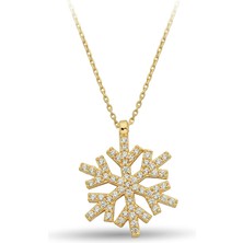 ÇGK KUYUMCULUK Kar Tanesi Altın Kolye KLYCGK141