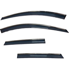 Caraks Skoda Octavia A7 Mügen Cam Rüzgarlığı Kromlu Rüzgarlık ( Paslanmaz Kromlu) 2013-2020 Arası Füme Renk