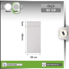 Gökhan Plastik Bantlı Balonlu Torba 80 gr 20X40+5 cm - 40 Adet