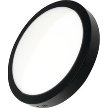 Helios 24W S/ü Siyah Kasa Yuvarlak Panel LED Beyaz Işık Helios