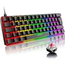 Sarftech T60  Kırmızı Switch Rgb Klavye Kablolu Gaming Oyuncu Klavyesi