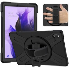 Mobify Samsung Galaxy Tab S7 Fe Lte (T737-T736-T733-T730) Tutma Bölmeli Tablet Defender Sert Silikon Kılıf