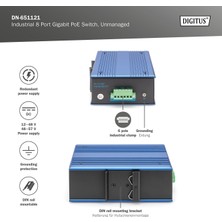 Digitus 8 Port Gigabit Ethernet Ağ Poe Anahtarı, Endüstriyel, Yönetilmeyen