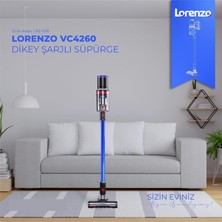 Lorenzo VC4260 25W Şarjlı Dikey Süpürge Mavi