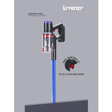 Lorenzo VC4260 25W Şarjlı Dikey Süpürge Mavi