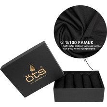 Öts Erkek %100 Pamuk Atlet 5'li Set, Rahat Kalıp, Siyah Premium Özel Kutusunda, İç Giyim, Çamaşır