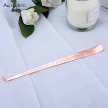 Zhuning Shop 1 Gül Altın Tarzı Mum Snuffer Düzeltici Kanca Paslanmaz Çelik Oyma Mum Fitili Kesici Söndürücü Kancaları Söndür 20CM Altın Gümüş Siyah Bronz (Yurt Dışından)