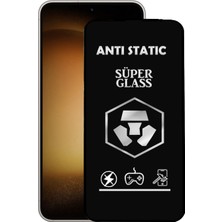 Caseart Samsung Galaxy S23 ile Uyumlu Tam Kaplayan Anti Statik Çizilmez Safir Ekran Koruyucu Cam