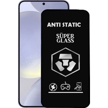 Caseart Samsung Galaxy S24 Pllus ile Uyumlu Tam Kaplayan Anti Statik Çizilmez Safir Ekran Koruyucu Cam