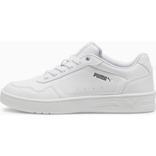 Puma Court Classy Beyaz-Gümüş Kadın Günlük Ayakkabı