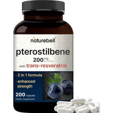 Naturebell Pterostilbene With 98% Trans Resveratrol 200 Kapsul 2 In 1 Formula