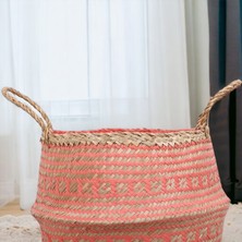Ocean Point Katlanabilir Sepet Doğal Deniz Sazı Organizer Dekoratif Düzenleyici 30CM Oceanpoint