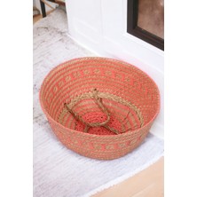 Ocean Point Katlanabilir Sepet Doğal Deniz Sazı Organizer Dekoratif Düzenleyici 30CM Oceanpoint