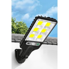 Markafox Solar Güneş Enerjili LED Bahçe Aydınlatması 120 Ledli 3 Modlu Hareket Sensörlü Su Geçirmez Lambası