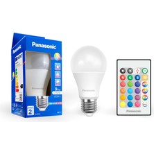 Panasonic 9W E27 Rgb Uzaktan Kumandalı Sıcak Beyaz LED  Ampul