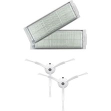 Srfn Ticaret Xiaomi Mop 2 Pro Mjstl Uyumlu Hepa ve Yan Fırça Seti - 4 Parça