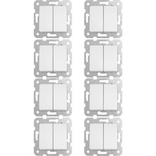 Viko Linnera Komütatör Beyaz 90440002 (Çerçeve Dahil) (8 Adet)