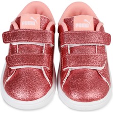 Puma Smash 3.0 Glitz Glam V Inf Kız Çocuk Spor Ayakkabı 22-27 Numara Pembe