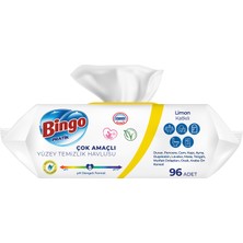 Bingo Pratik Yüzey Temizlik Havlusu Limon Kokulu 96X12 (1152 Yaprak)