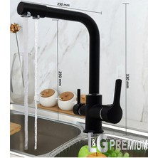 L&G Premium 3 Yollu Musluk Arıtmalı Eviye Bataryası Su Arıtma Musluğu