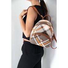 Silver Polo Silver  Polo Kadın Sırt Çantası Haki - Taba NV945