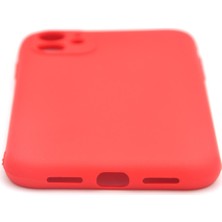 NOVKA Phone Accessories  iPhone 11 Uyumlu Düz Renk Esnek Yumuşak Silikon Kılıf  Rubber Kırmızı