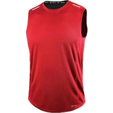 Genius Store Erkek Nem Emici Hızlı Kuruma Atletik Teknik Performans Sporcu Sıfır Kol T-Shirt Drıfıt-Sıfırkol