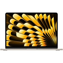 Apple MacBook Air M3 Çip 8GB 512GB SSD macOS 13" Taşınabilir Bilgisayar Yıldız Işığı MRXU3TU/A