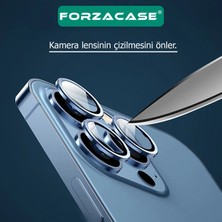 Forzacase iPhone 14 ile Uyumlu Kamera Camı Lens Koruyucu Halka Seti - FC381