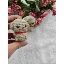 Trendo Gurumi Amigurumi Anahtarlık Oyuncak Hediyelik (Köpek -6 Cm)