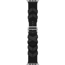 AktarMobile Apple Watch 6 5 4 3 2 1 Se 42 44 mm Uyumlu Kumaş Örgü Kordon Hermes Bridon Üç Boyutlu Tasarım Kayış