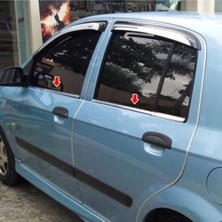 Woodhub Hyundai Getz Krom Cam Çıtası 2002-2011 6prç