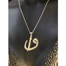 Vogutima Elif Vav Beyaz Renk 925 Ayar Gümüş Kolye