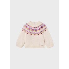 Mayoral Desenli Bebek Kazak  - Mayoral - Bej - 36-Ay - 2311-BEJ-36-AY