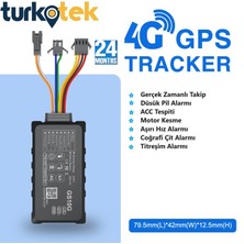 Turkotek GS10G 4g Teknolojisi Araç Motosiklet Gps Takip Cihazı + 2 Yıl M2M Hat ve Yakıt Kesme Rolesi