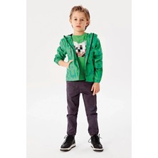 Nebbati Bg Store Erkek Çocuk Yeşil Yağmurluk