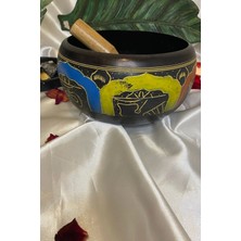 Rahan Tibet Çanağı Çanı Kasesi Meditasyon Çanı Yoga Çanı Tibet Singing Bowl 7 Element 19 cm Çap