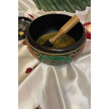 Rahan Tibet Çanağı Çanı Kasesi Meditasyon Çanı Yoga Çanı Tibet Singing Bowl 7 Element 19 cm Çap