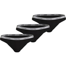 Calvin Klein Kadın Marka Logolu Elastik Bantlı Günlük Kullanıma Uygun Siyah Külot 000QD5207E-UB1